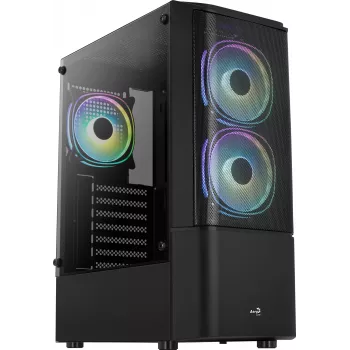 Obudowa PC Aerocool Quantum Mesh Midi Tower Czarna