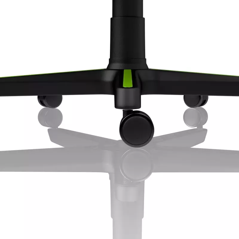 Fotel gamingowy Nitro Concepts S300 — siedzisko z tkaniny, regulowana wysokość 128–140 cm, szerokość oparcia 56 cm, czarny/zielony