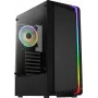Obudowa PC AEROCOOL Bionic Midi Tower — ATX, hartowane szkło, wnęki 3,5“x2 / 2,5”x4, do 297 mm GPU, 158 mm CPU cooler, niebieski LED
