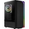 Obudowa PC AEROCOOL Bionic Midi Tower — ATX, hartowane szkło, wnęki 3,5“x2 / 2,5”x4, do 297 mm GPU, 158 mm CPU cooler, niebieski LED