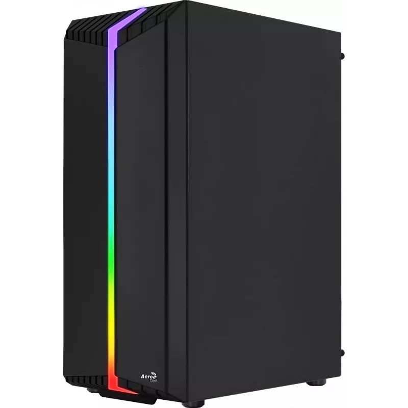 Obudowa PC AEROCOOL Bionic Midi Tower — ATX, hartowane szkło, wnęki 3,5“x2 / 2,5”x4, do 297 mm GPU, 158 mm CPU cooler, niebieski LED