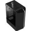 Obudowa PC AEROCOOL Bionic Midi Tower — ATX, hartowane szkło, wnęki 3,5“x2 / 2,5”x4, do 297 mm GPU, 158 mm CPU cooler, niebieski LED