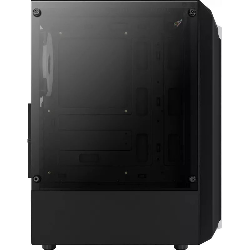 Obudowa PC AEROCOOL Bionic Midi Tower — ATX, hartowane szkło, wnęki 3,5“x2 / 2,5”x4, do 297 mm GPU, 158 mm CPU cooler, niebieski LED