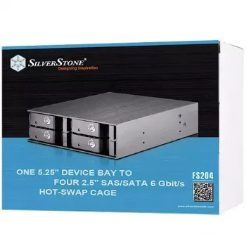 Macierz dyskowa Silverstone FS204 Czarny