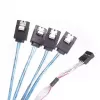 Kabel Silverstone CPS05 0,5 m Mini-SAS SFF-8643 na SATA 7-Pin