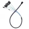 Kabel Silverstone CPS05 0,5 m Mini-SAS SFF-8643 na SATA 7-Pin