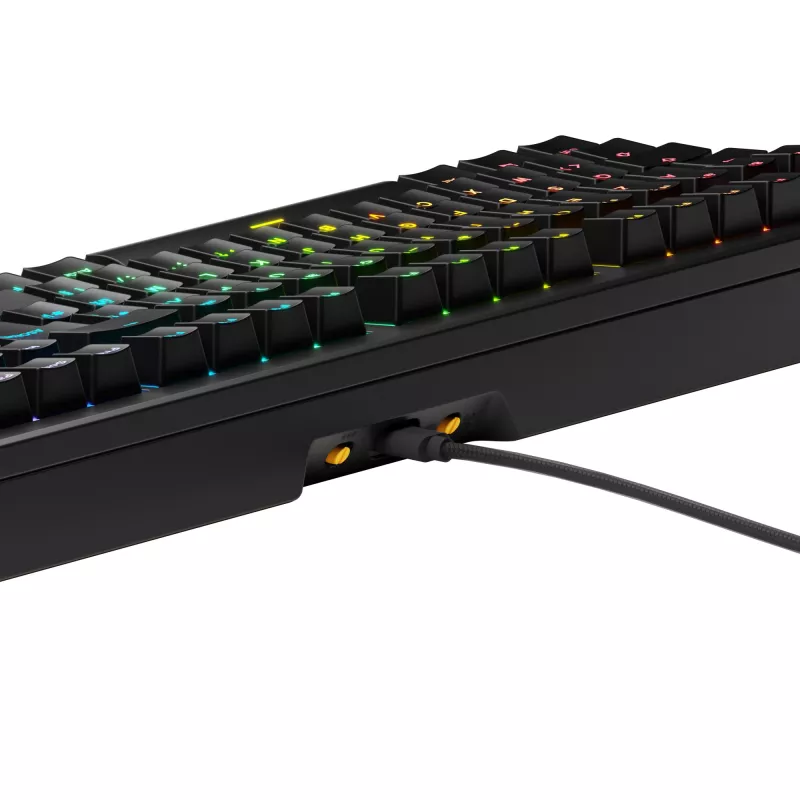 Mechaniczna przewodowa klawiatura pełnowymiarowa (100%) GLORIOUS GMMK 3 — USB, QWERTY, RGB, czarna (układ US)