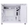 Obudowa PC ASUS Prime AP201 MicroATX Mini Tower Biała — obsługa microATX, GPU do 338 mm, 3×3.5 inch + 1×2.5 inch napędy, USB-A 3.2 Gen1×2, USB-C 3.2 Gen2×1
