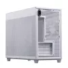 Obudowa PC ASUS Prime AP201 MicroATX Mini Tower Biała — obsługa microATX, GPU do 338 mm, 3×3.5 inch + 1×2.5 inch napędy, USB-A 3.2 Gen1×2, USB-C 3.2 Gen2×1