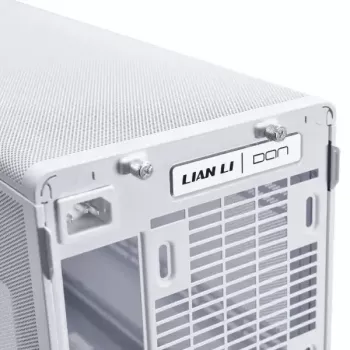 Obudowa komputerowa Lian Li A3-mATX Micro Tower biała z akcentami w kolorze drewna — obsługa Micro-ATX/Mini-ITX, ATX/SFX/SFX‑L