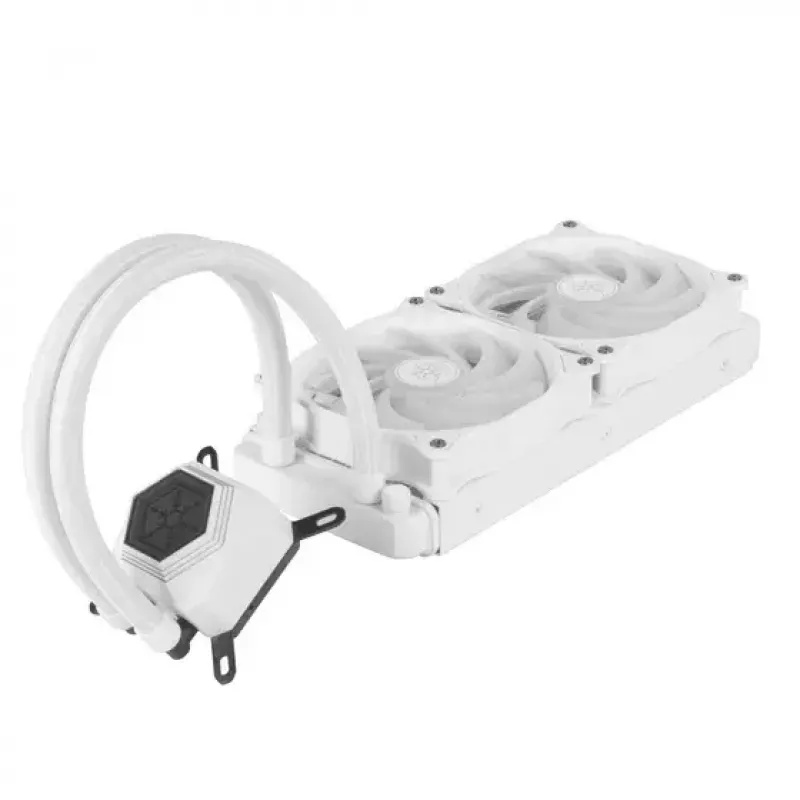 Chłodzenie cieczą typu all-in-one Silverstone SST-PF240W-ARGB-V2 12 cm białe