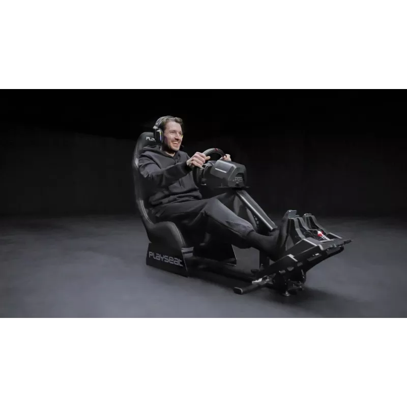 Uniwersalny fotel gamingowy Playseat Evolution z wyściełanym siedziskiem, czarny