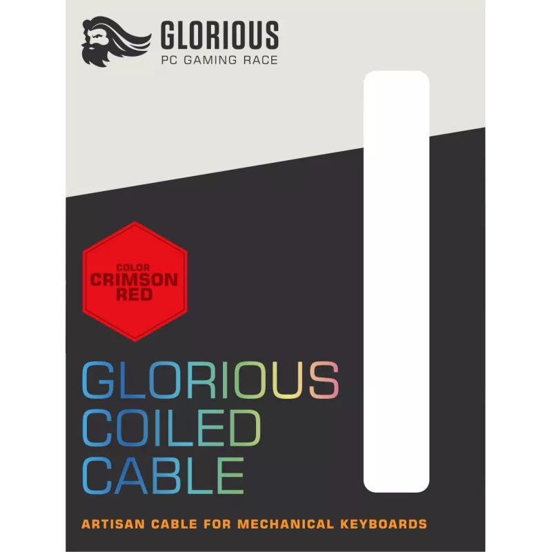Glorious Gaming Coiled czerwony 1,37 m