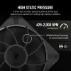 Wentylator Corsair RS120 MAX 12 cm Czarny 2000 RPM 4.2 mmH2O