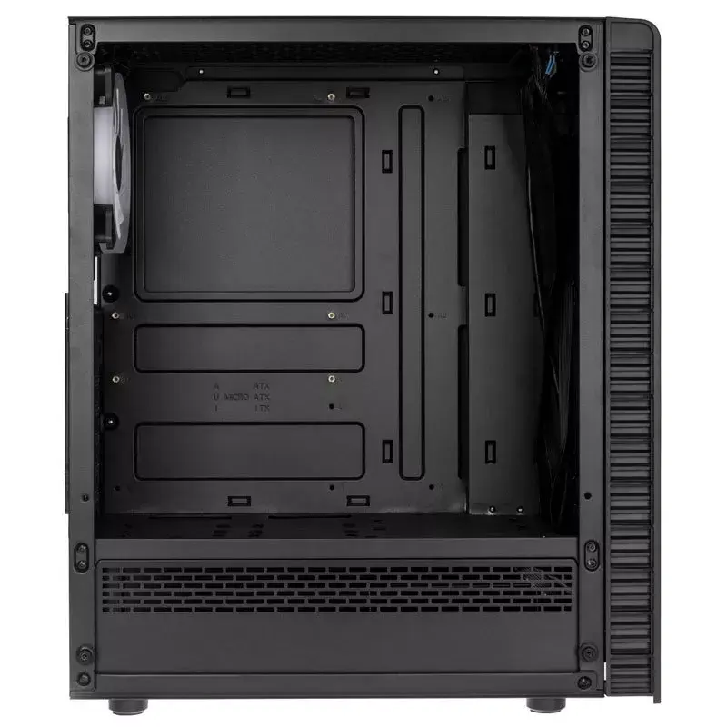 PC Midi Tower Kolink Observatory Lite — Czarny, Szkło Hartowane, ATX/Micro-ITX, 3x120mm Przód, 1x120mm Tył, 190×400×440 mm