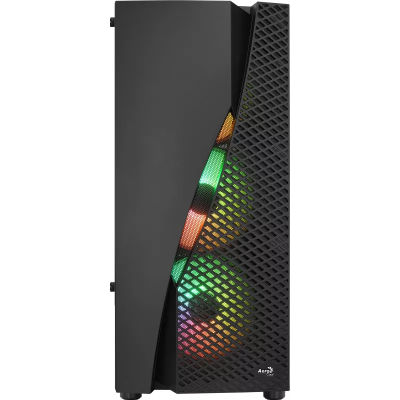 Aerocool WAVEBKV3 Obudowa ATX PC Szkło Hartowane 4xWentylatory RGB Czarna