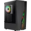 Aerocool WAVEBKV3 Obudowa ATX PC Szkło Hartowane 4xWentylatory RGB Czarna