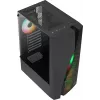 Aerocool WAVEBKV3 Obudowa ATX PC Szkło Hartowane 4xWentylatory RGB Czarna