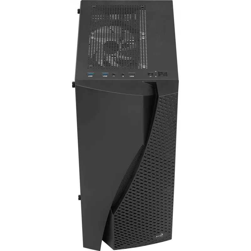 Aerocool WAVEBKV3 Obudowa ATX PC Szkło Hartowane 4xWentylatory RGB Czarna