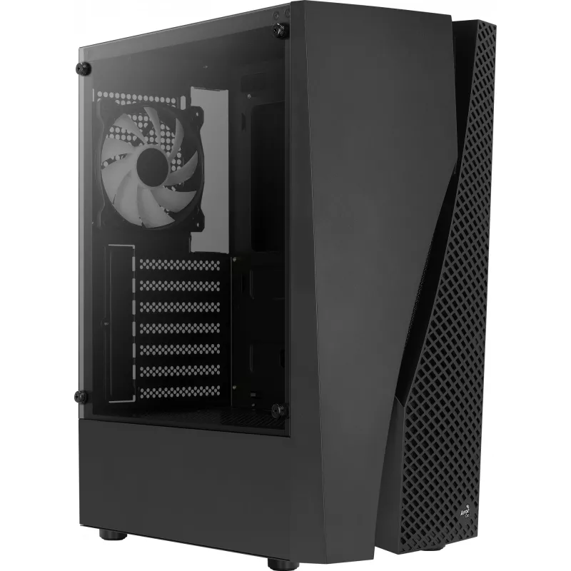 Aerocool WAVEBKV3 Obudowa ATX PC Szkło Hartowane 4xWentylatory RGB Czarna