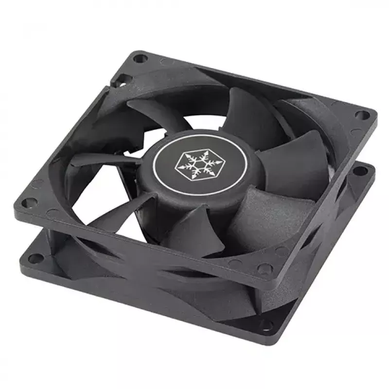 Wentylator Silverstone FN80 8 cm czarny 27.81 cfm 1.86 mmH2O