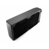 Liquid Cooling Radiator EXTREME XSPC RX240 Dual Fan Radiator V3, mosiądz/miedź, 240 mm, 2 wentylatory, czarny