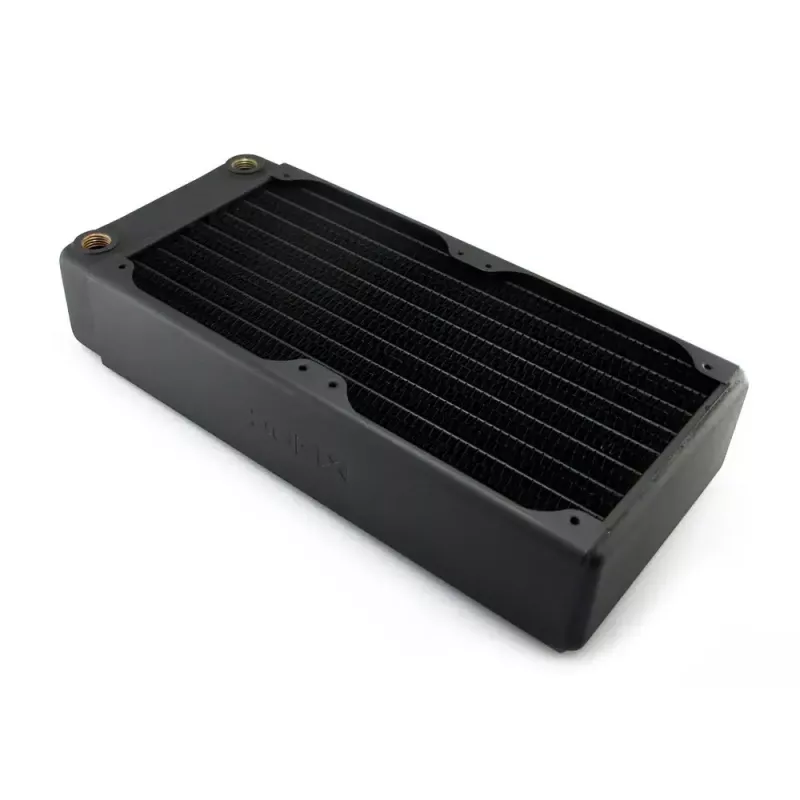 Liquid Cooling Radiator EXTREME XSPC RX240 Dual Fan Radiator V3, mosiądz/miedź, 240 mm, 2 wentylatory, czarny