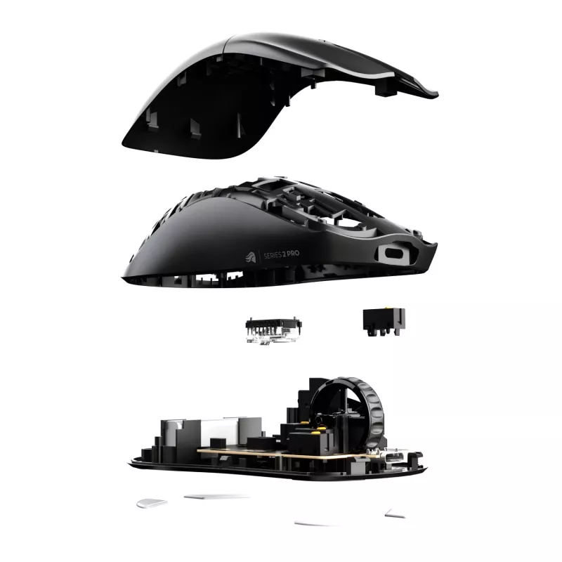 Bezprzewodowa mysz gamingowa GLORIOUS Series 2 PRO (dla praworęcznych) — 26 000 DPI, RF Wireless + USB‑C, 4K/8K Hz, 6 przycisków, czarna