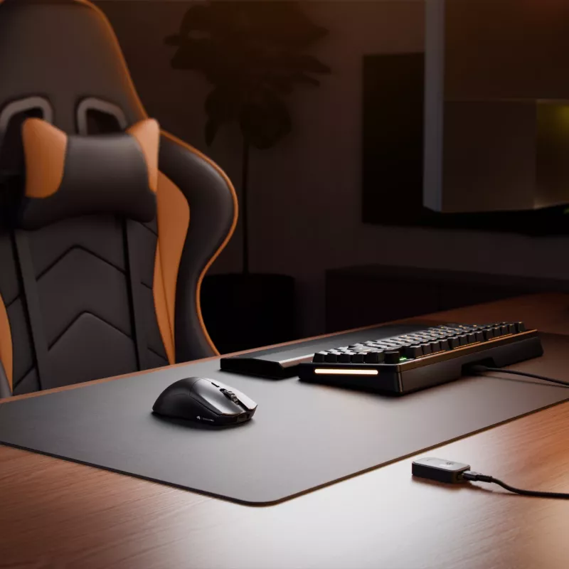 Bezprzewodowa mysz gamingowa GLORIOUS Series 2 PRO (dla praworęcznych) — 26 000 DPI, RF Wireless + USB‑C, 4K/8K Hz, 6 przycisków, czarna
