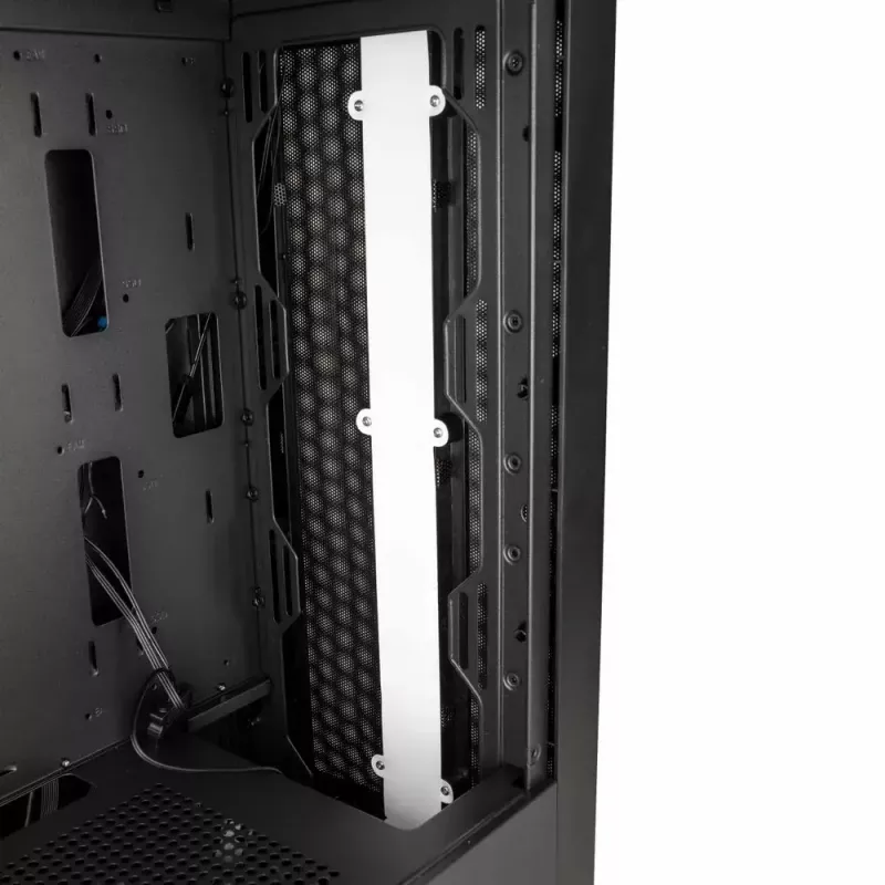 Obudowa PC Kolink Inspire K12 ARGB Midi Tower — Czarna z przezroczystym panelem bocznym, obsługuje ATX/Micro ATX/ITX, 2x3,5 cala + 2x2,5 cala zatoki