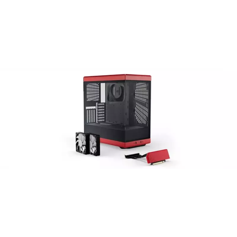 Obudowa PC HYTE Y40 Midi Tower Czarna, Czerwona