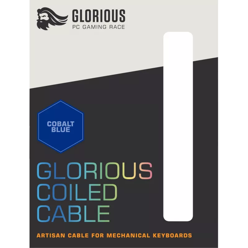 Glorious Gaming Coiled Niebieski 1.37 m