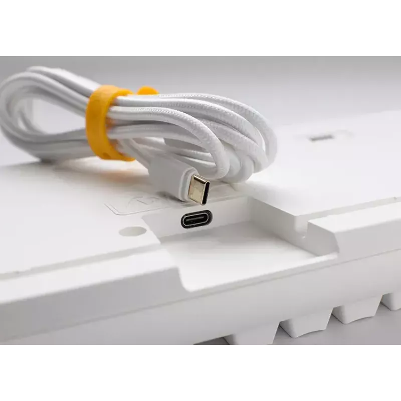 Klawiatura Ducky One 3 Classic Gaming USB US English Biała Mechaniczna RGB