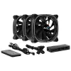 Aerocool ASTRO12PRO zestaw 3 wentylatory PC 12cm LED RGB antywibracyjny pilot zdalnego sterowania
