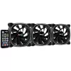 Aerocool ASTRO12PRO zestaw 3 wentylatory PC 12cm LED RGB antywibracyjny pilot zdalnego sterowania