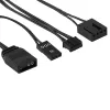 Aerocool ASTRO12PRO zestaw 3 wentylatory PC 12cm LED RGB antywibracyjny pilot zdalnego sterowania