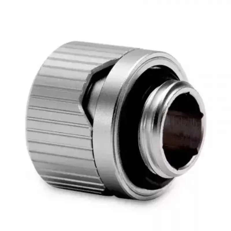 Złączka EKWB HDC 12 — mosiądz, wykończenie tytanowe, wysokość 15 mm, średnica 20 mm, rurka Ø 12 mm