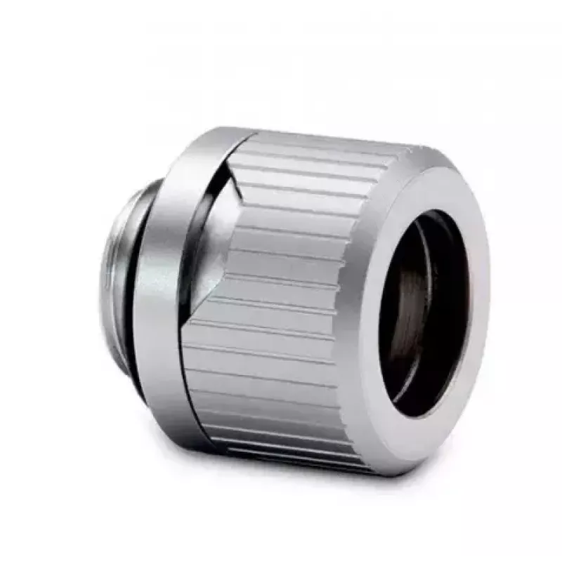 Złączka EKWB HDC 12 — mosiądz, wykończenie tytanowe, wysokość 15 mm, średnica 20 mm, rurka Ø 12 mm
