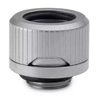 Złączka EKWB HDC 12 — mosiądz, wykończenie tytanowe, wysokość 15 mm, średnica 20 mm, rurka Ø 12 mm