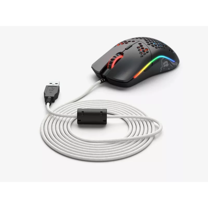 Glorious Ascended Cable V2 pleciony kabel do myszy USB-A G-ASC-WHITE, 2 m, biały