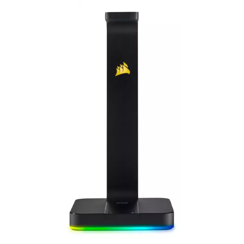 CORSAIR Zestaw słuchawkowy - St100 RGB Premium - Ze stojakiem 7.1 Surround - Konfigurowalne podświetlenie RGB