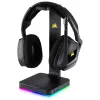 CORSAIR Zestaw słuchawkowy - St100 RGB Premium - Ze stojakiem 7.1 Surround - Konfigurowalne podświetlenie RGB