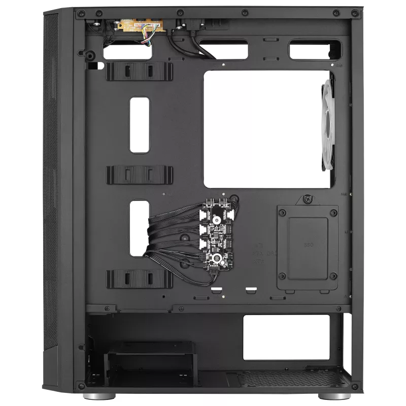 Aerocool PRISMBKV3 PC Case ATX Czarny 4 Fans ARGB Front Side Side Tempered Glass