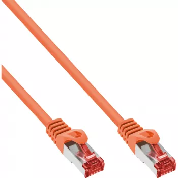 Kabel krosowy InLine S/FTP PiMF Cat.6 250 MHz PVC miedziany pomarańczowy 2 m