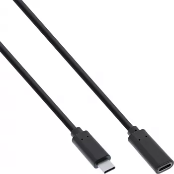 Przedłużacz USB 3.2 Gen 2 InLine 35772 2 m USB-C męski/żeński czarny