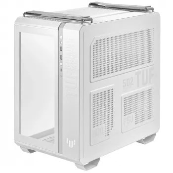 Obudowa PC ASUS TUF Gaming GT502 PLUS Midi Tower Biała — ATX, Szkło Hartowane, USB-C, 8 Slotów Rozszerzeń