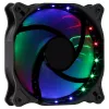 AEROCOOL COSMO12FRGB 120mm wentylator do obudowy komputera, 1000 RPM, 15 diod LED RGB, złącze Molex, 3,72 W, czarny