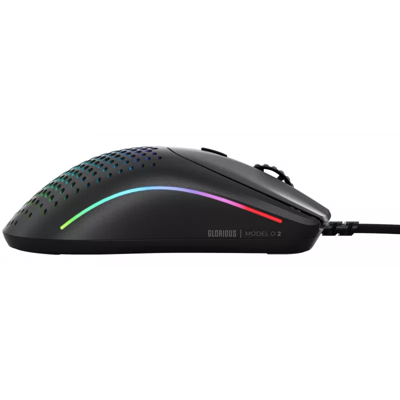 Glorious Gaming Glorious Model O Wired 2 - matowa czerń, praworęczna, optyczna, USB Type-A, 26000 DPI, 1 ms, czarny