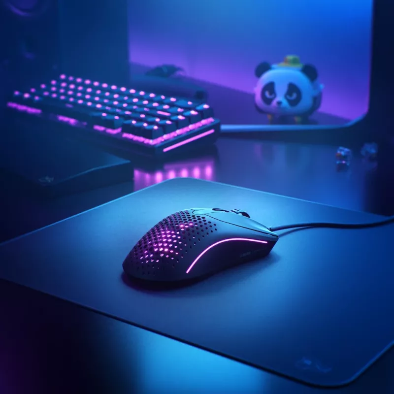 Glorious Gaming Glorious Model O Wired 2 - matowa czerń, praworęczna, optyczna, USB Type-A, 26000 DPI, 1 ms, czarny