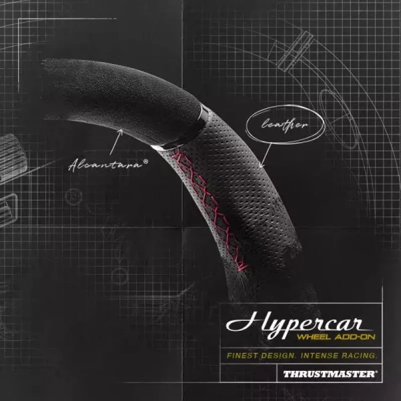 Thrustmaster Hypercar Wheel Add-On Czarny, srebrny kierownica PC, PlayStation 4, PlayStation 5, Xbox, Xbox One